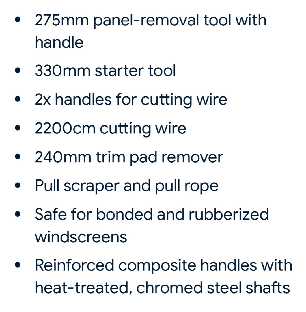 Bilitools 7 Piece Windshield Removal Tool Kit