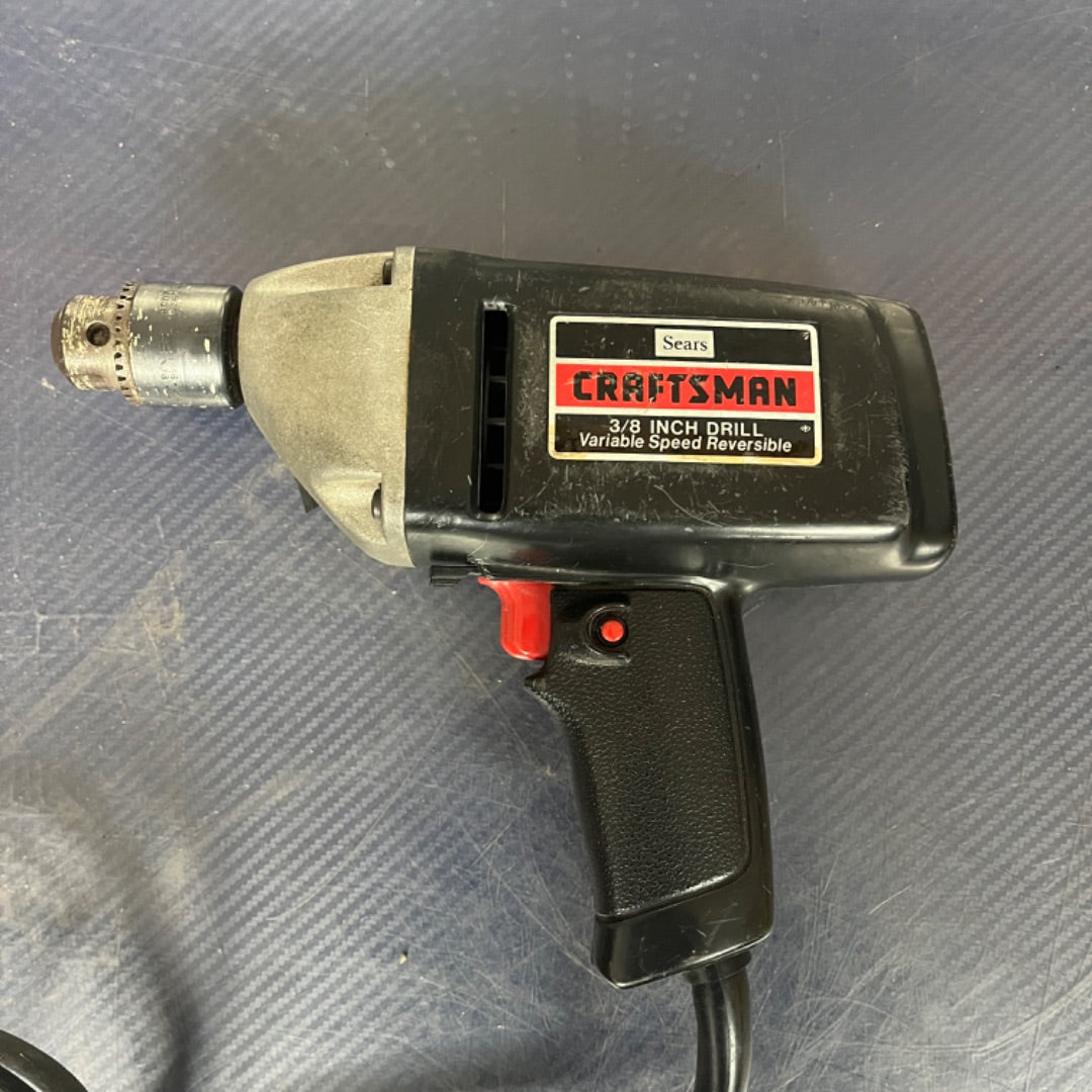 Black Craftsman 3/8" Variable Speed Reversible Drill