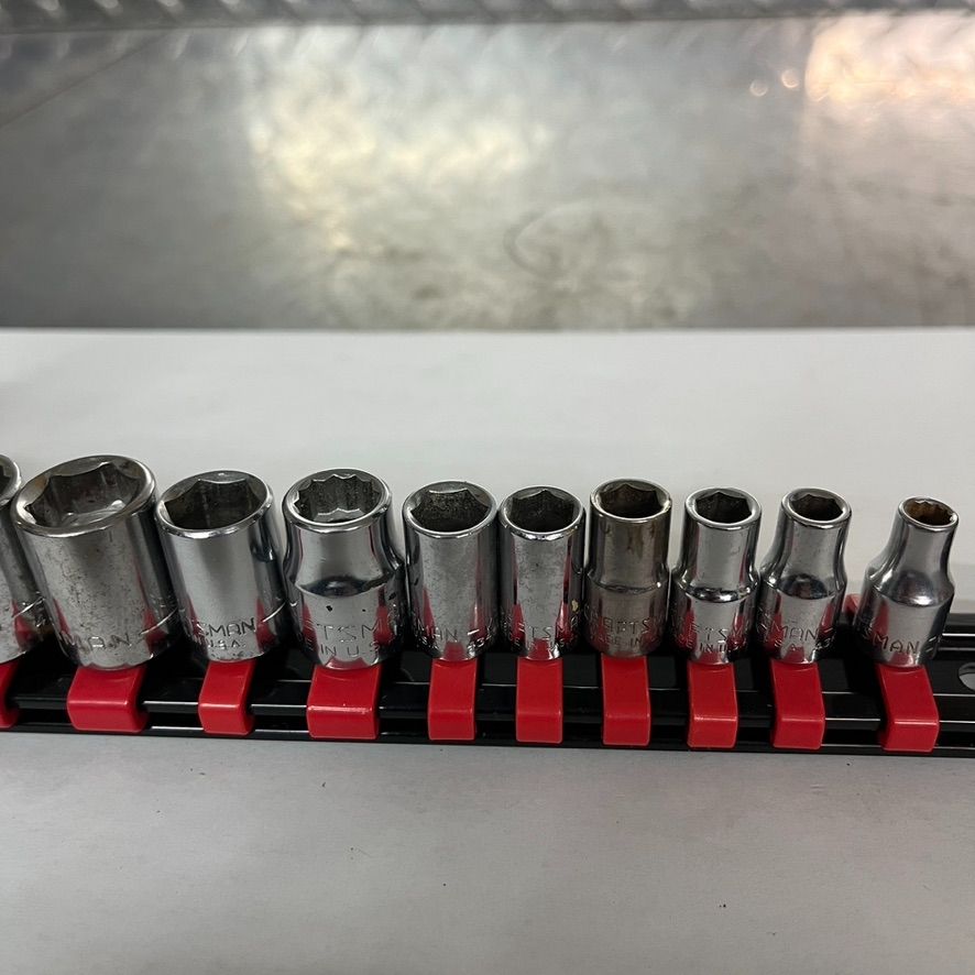 13 Standard Craftsman Sockets USA