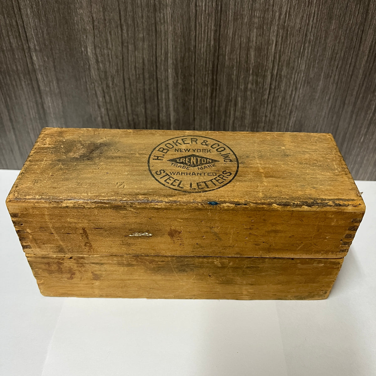Vintage H. Boker & Co. Steel Letter Stamp Set – 19 Piece Partial Alphabet Punches with Wooden Box