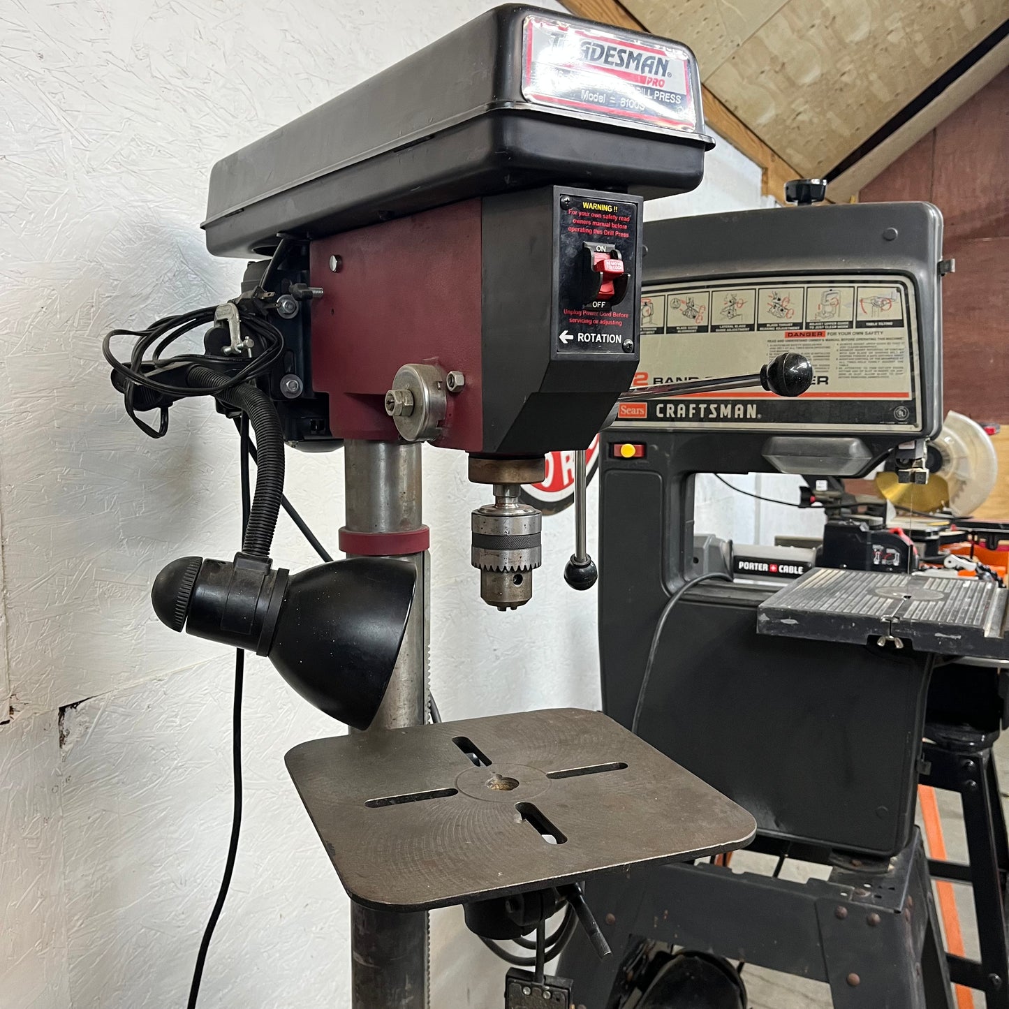 Tradesman Pro 14" 16-Speed Floor Drill Press – Model #8100S