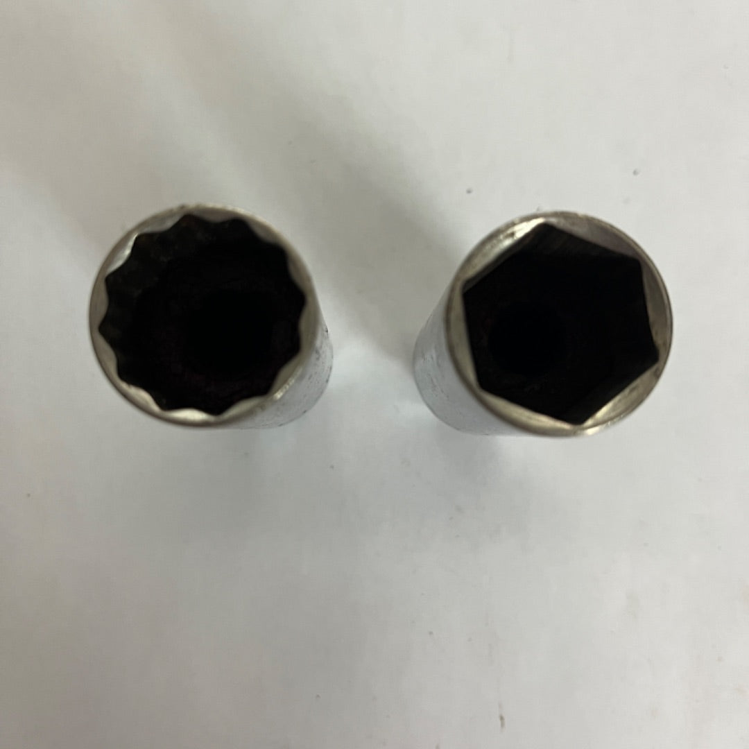2 Vintage 13/16 Craftsman Spark Plug Sockets