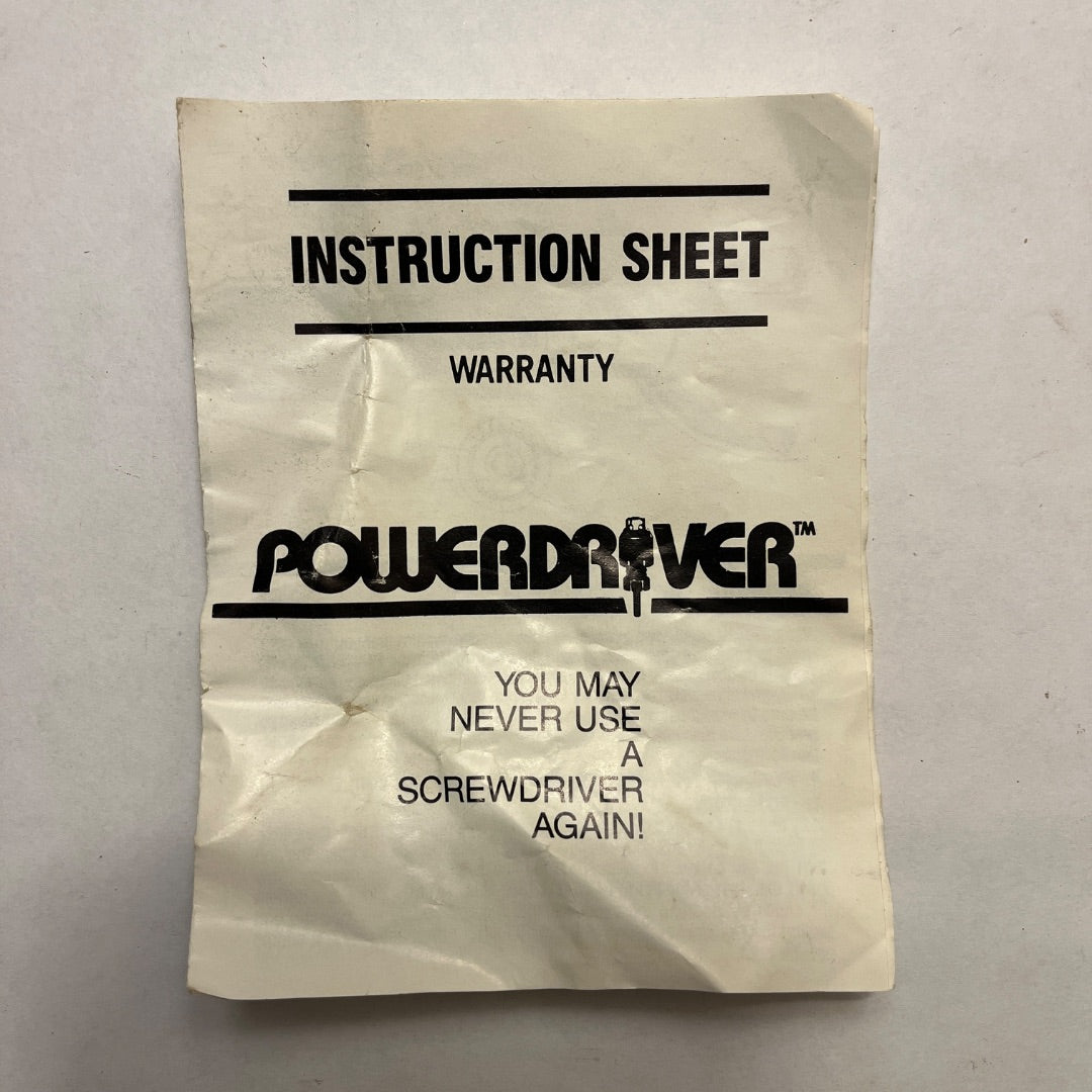 Powerdriver / Screwdriver