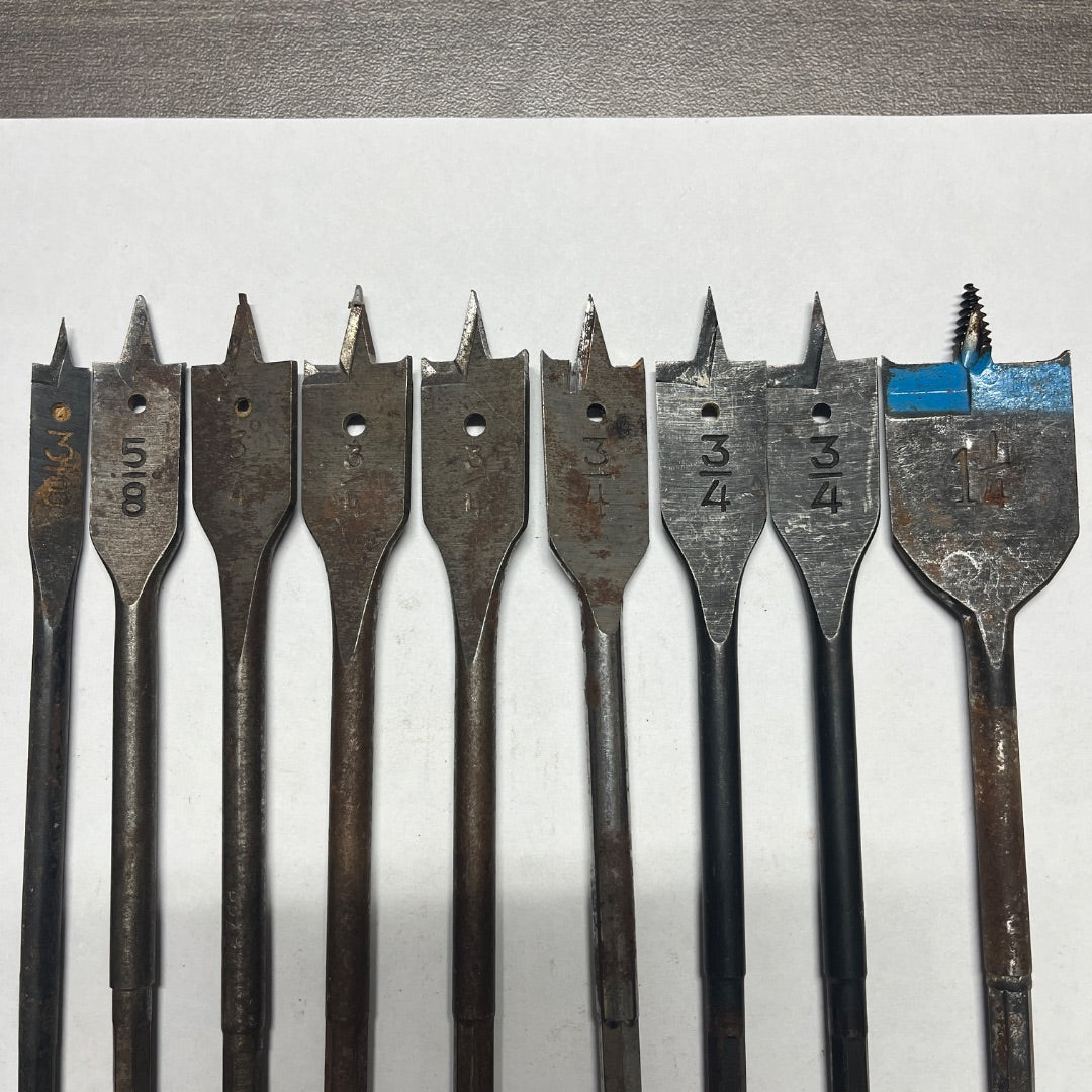 9 Flat Drill Bits