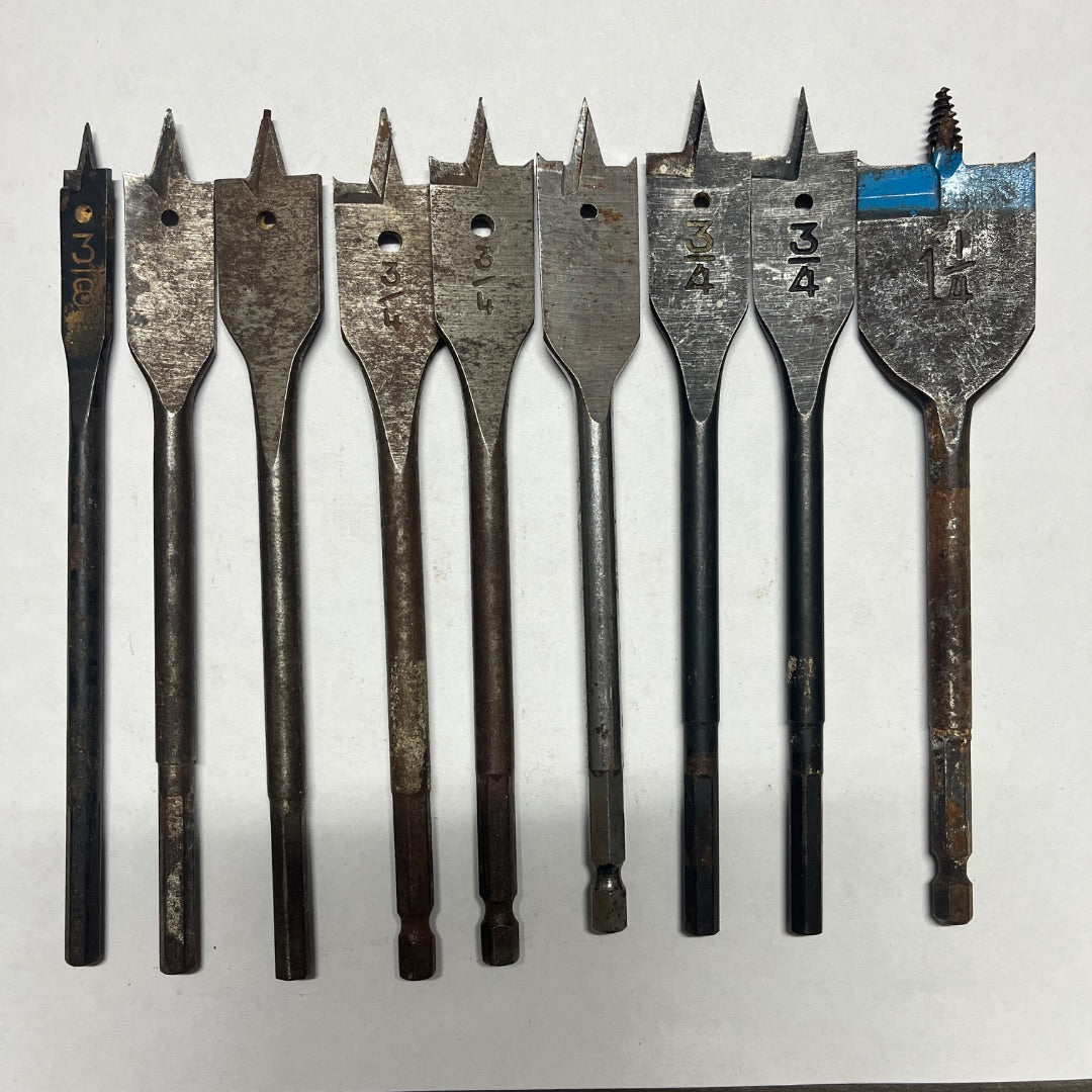9 Flat Drill Bits