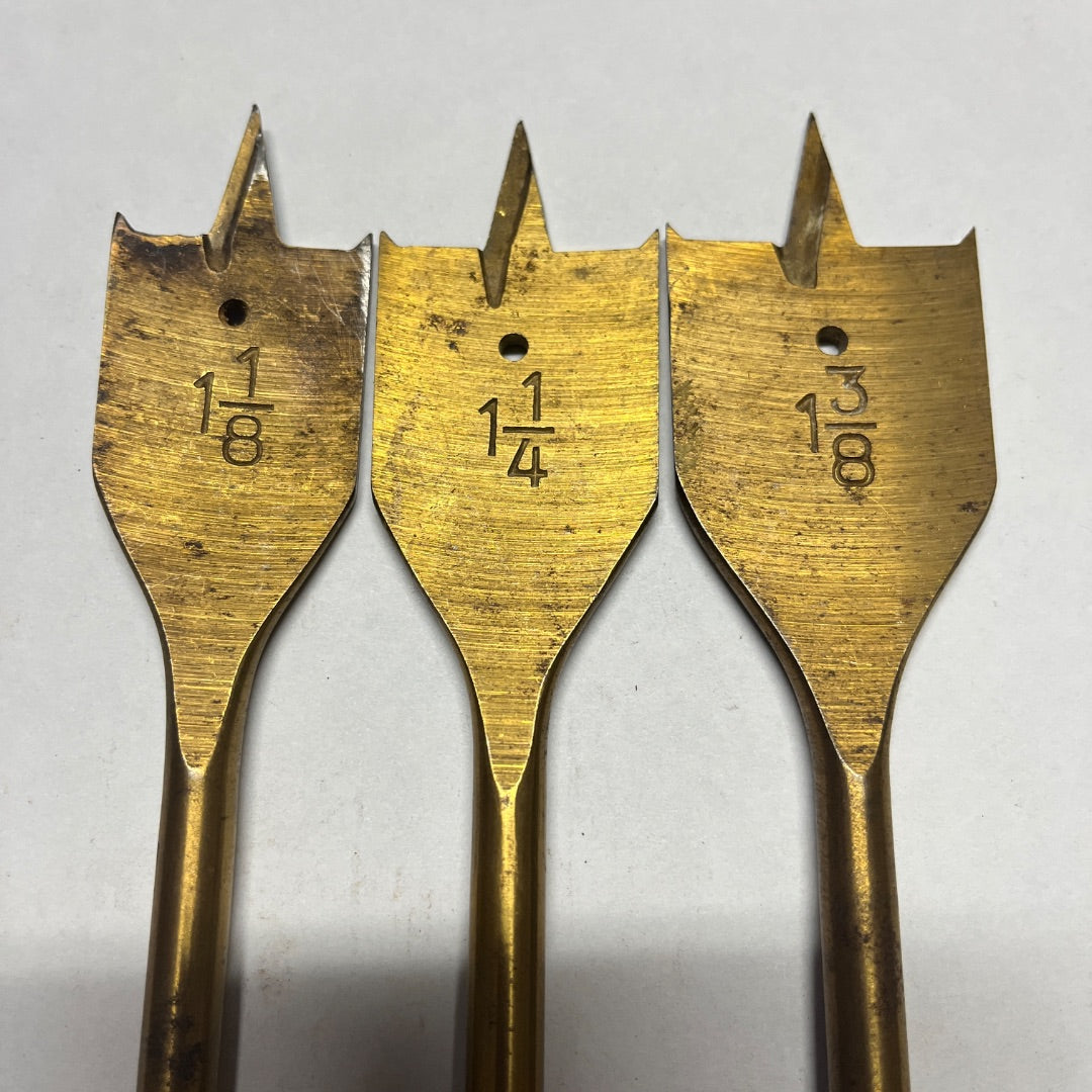 3 Flat Drill Bits