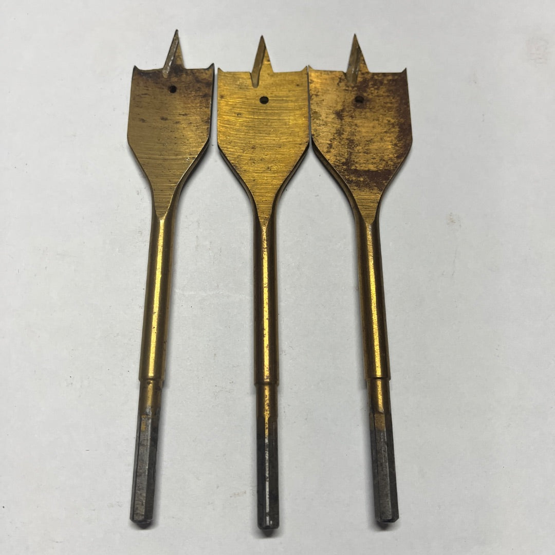 3 Flat Drill Bits