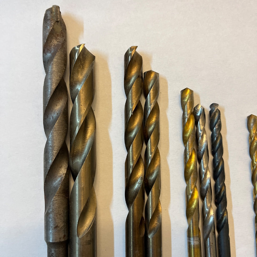12 Drill Bits Various Sizes