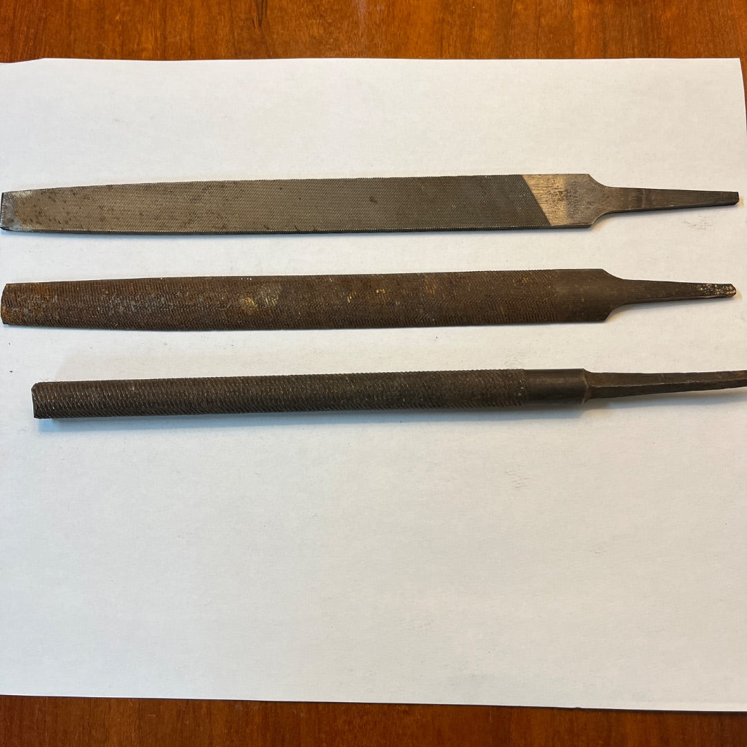 3 Vintage USA Metal Files – Nicholson & Arcade | Classic Metalworking Hand Tools