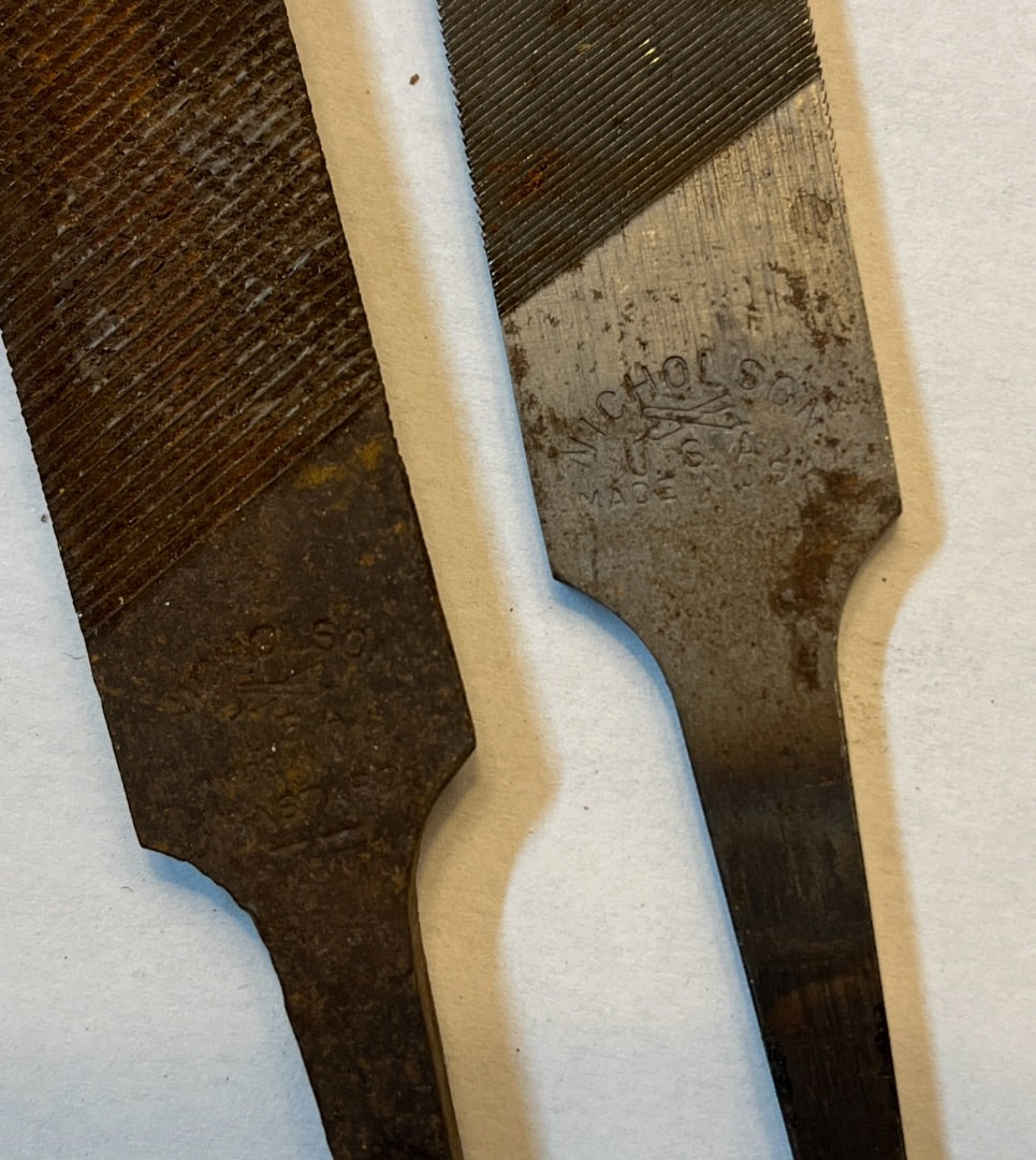 3 Vintage USA Metal Files – Nicholson & Arcade | Classic Metalworking Hand Tools