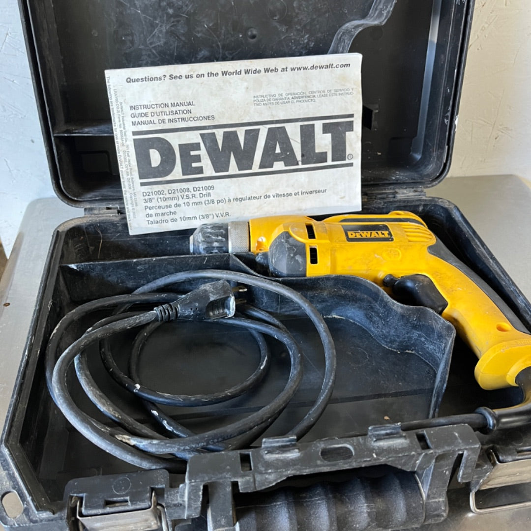 DeWalt 3/8" V.S.R. Corded Drill – Variable Speed, Reversible Power & Pro-Grade Performance