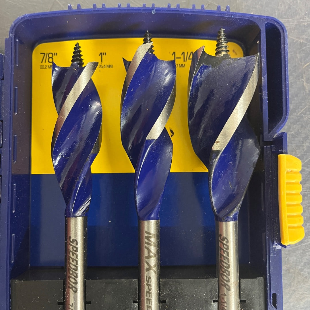 Irwin 6‑Piece Woodboring Tri‑Flute Drill Bit Set – Precision, Speed & Durability