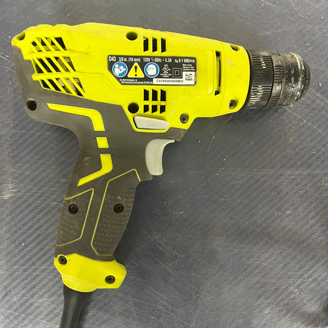 Ryobi 5.5 Amp 3/8" Corded Electric Drill and Saw – Variable Speed Power Tool