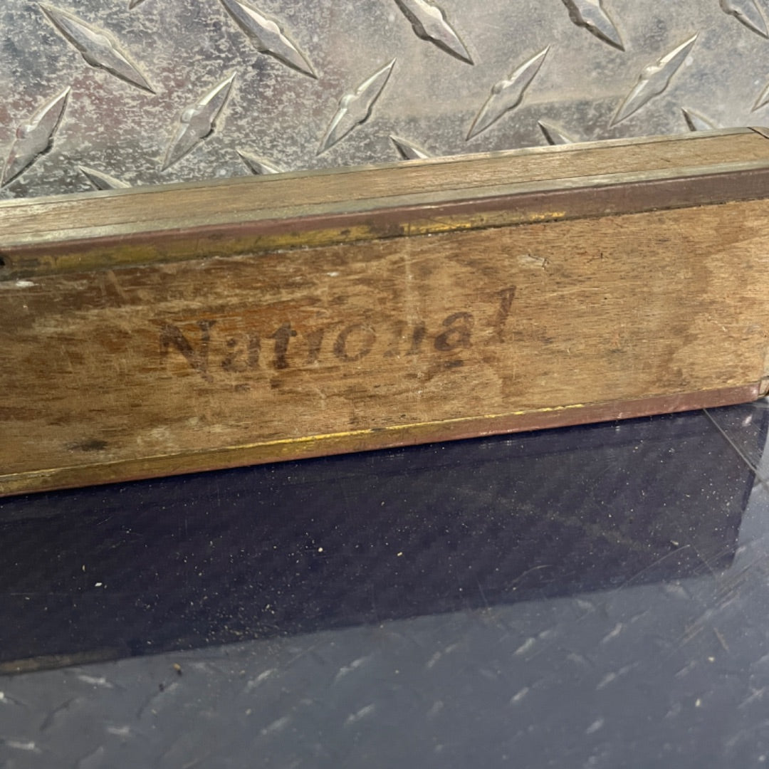 Vintage National Level 48" Wooden Spirit Level – Antique Carpenter’s Tool