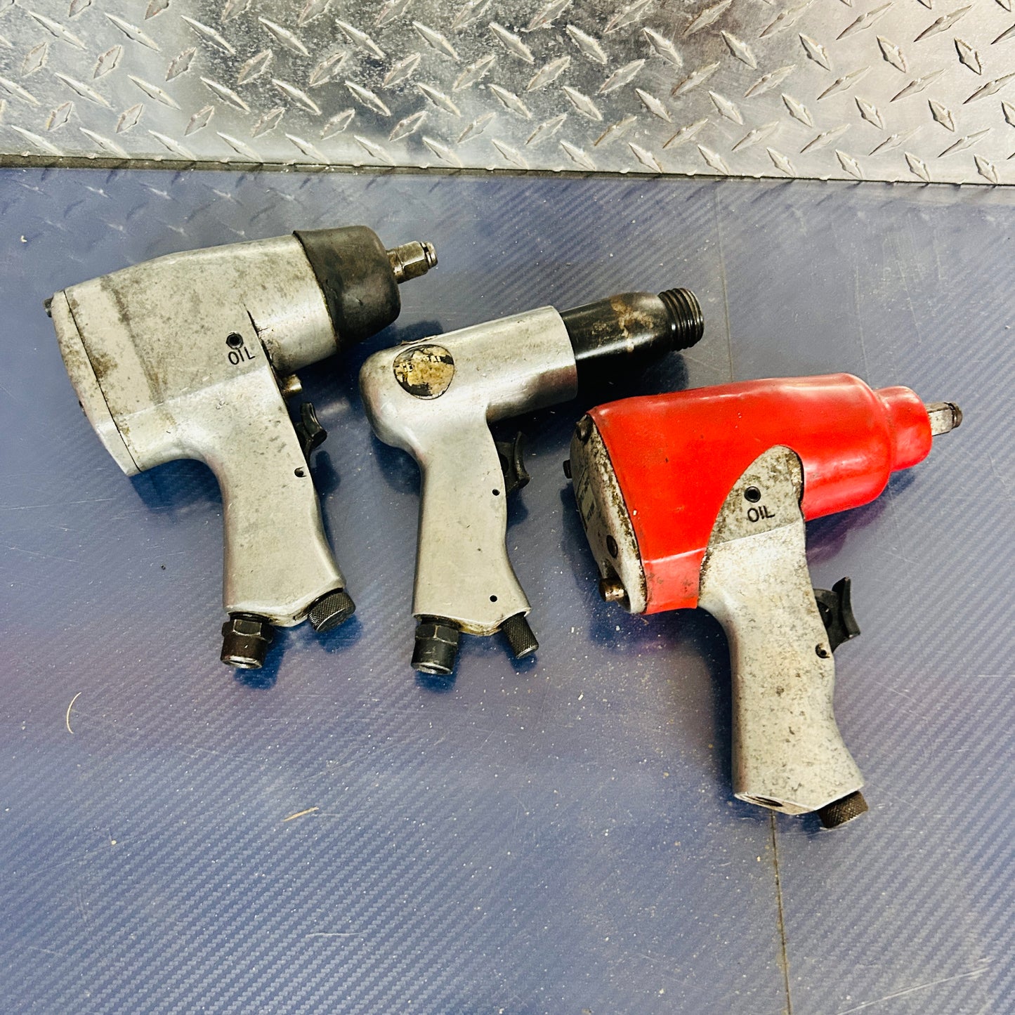 Central Pneumatic Impact Wrench and 2 unbranded Taiwan-made impact wrenches