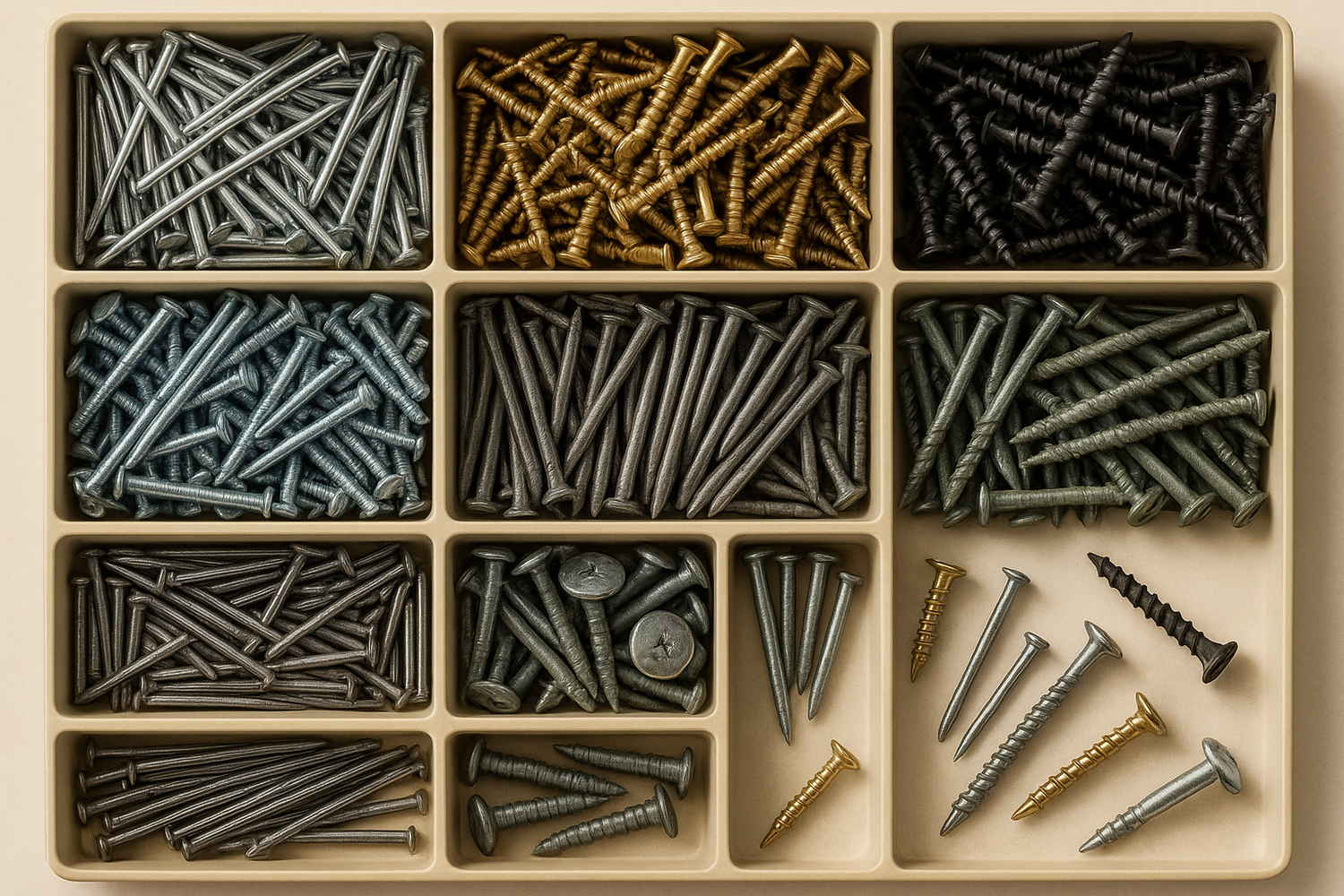 Hardware - Nails, Screws, and Fasteners