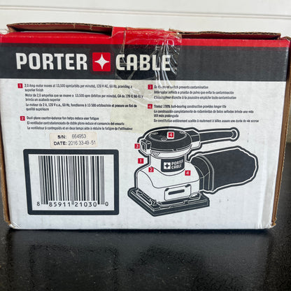 Porter-Cable Palm Sander and 50 Sanding Sheets
