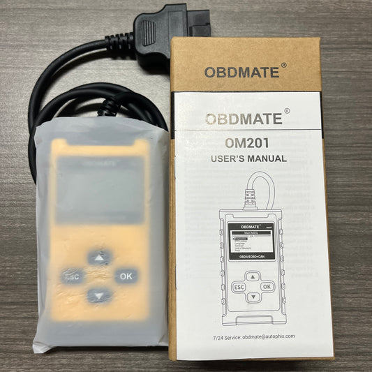 Car Scanner OM201 OBD2 Code Reader – Check Engine Diagnostic Tool with Wireless Printing