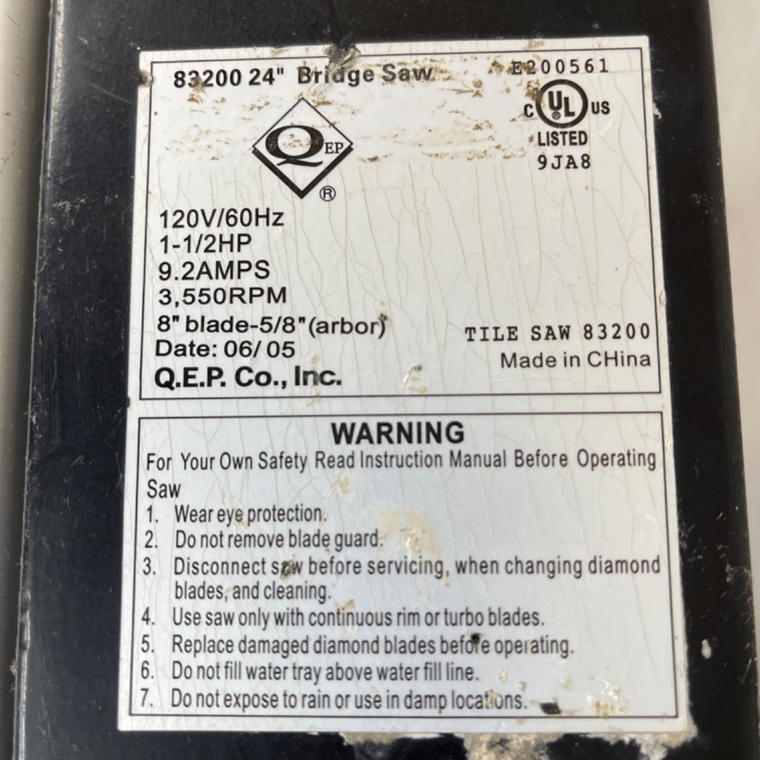 QEP Tile Saw 83200