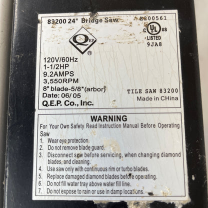 QEP Tile Saw 83200