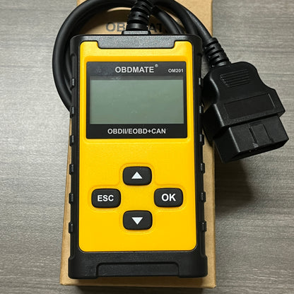 Car Scanner OM201 OBD2 Code Reader – Check Engine Diagnostic Tool with Wireless Printing
