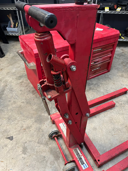High Position Motorcycle Lift – Heavy-Duty Hydraulic Shop Stand (Used)