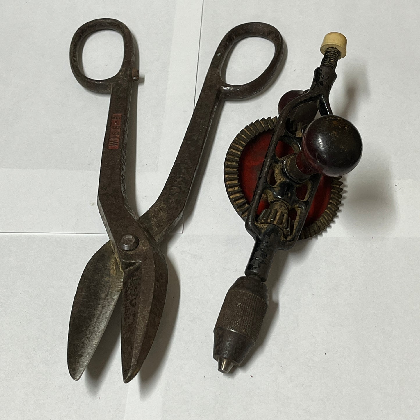 Large Snip Tool & Egg Beater Hand Drill – Vintage Hand Tools