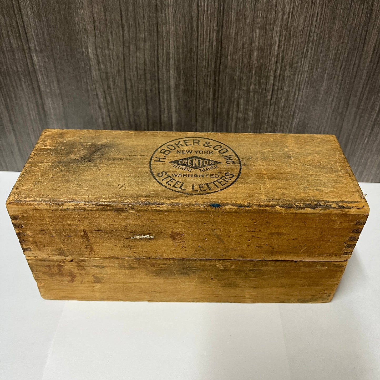 Vintage H. Boker & Co. Steel Letter Stamp Set – 19 Piece Partial Alphabet Punches with Wooden Box