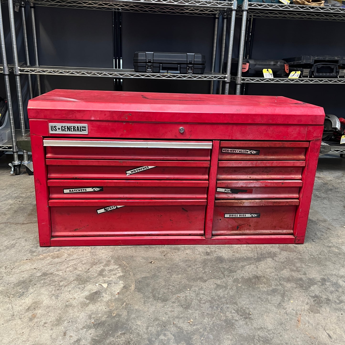 US General 41.25" Tool Chest – Heavy-Duty Steel Storage for Garage or Shop