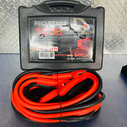 Pro-Start 1000 Professional Series Heavy-Duty Booster Cables – 1 GA, 25 FT