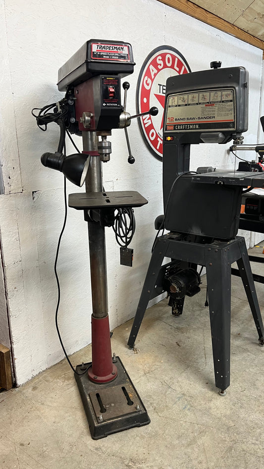 Tradesman Pro 14" 16-Speed Floor Drill Press – Model #8100S