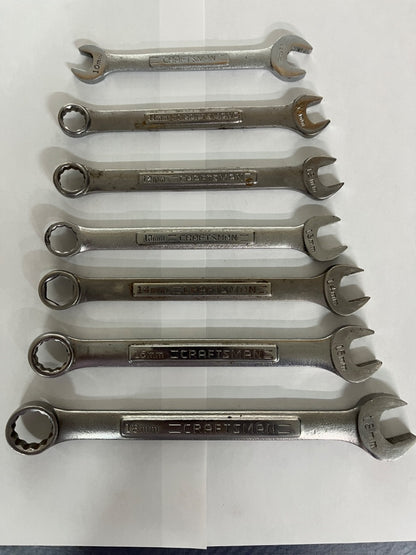 Craftsman Metric 7 Combination Wrenches