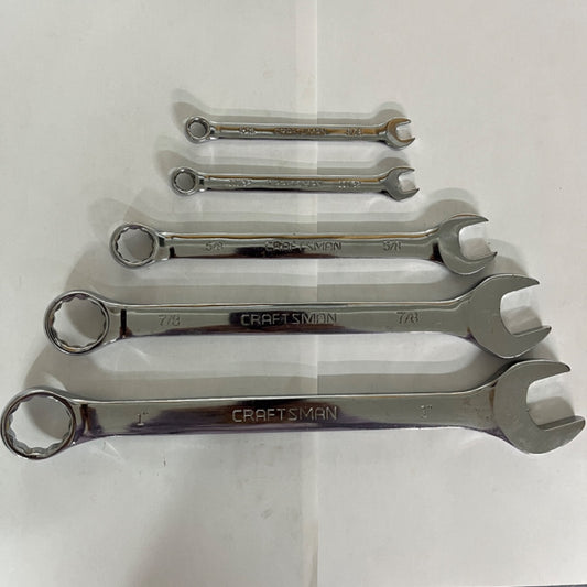 Craftsman 5 Combination Wrench Set