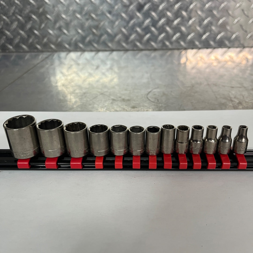 13 Craftsman Standard Sockets USA