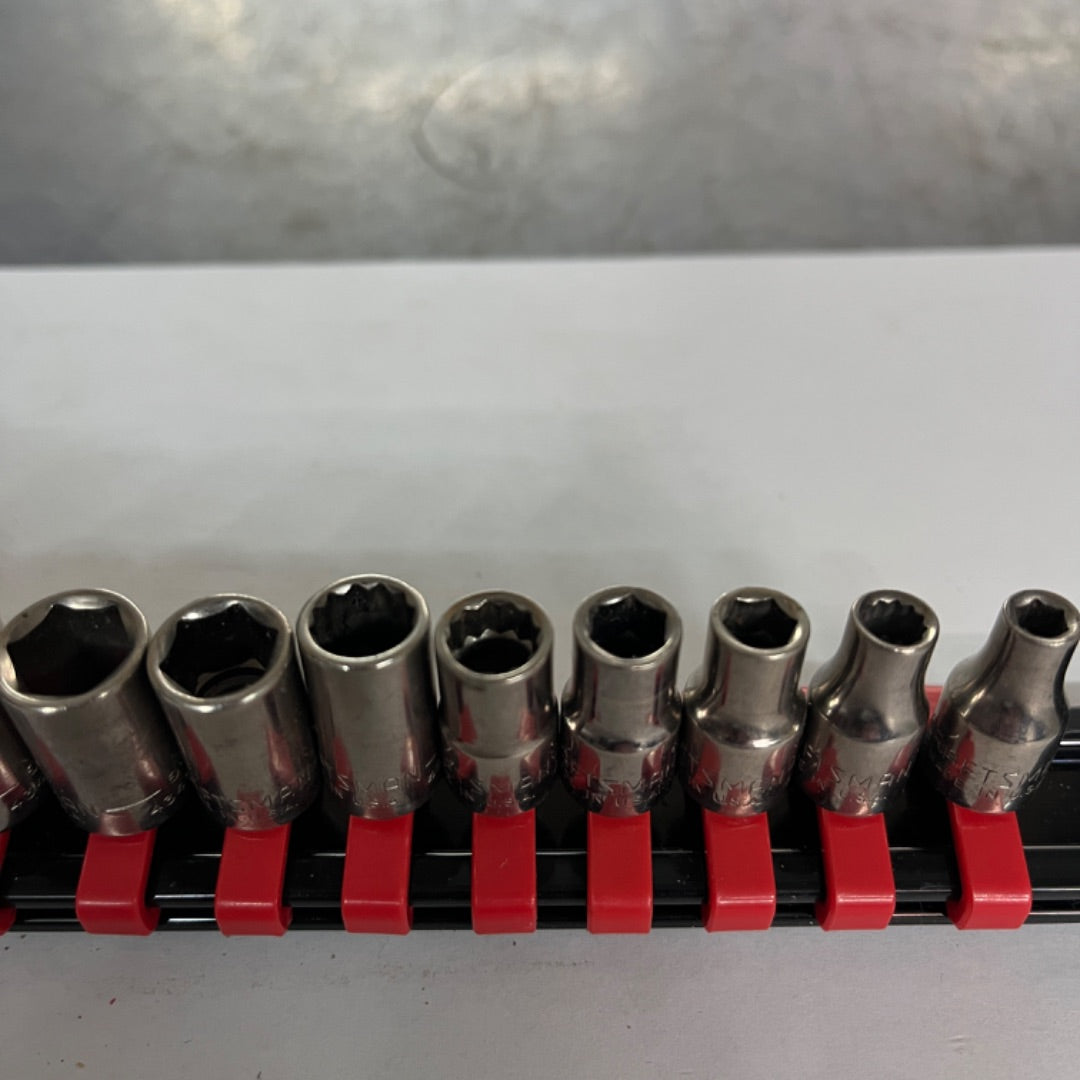 13 Craftsman Standard Sockets USA