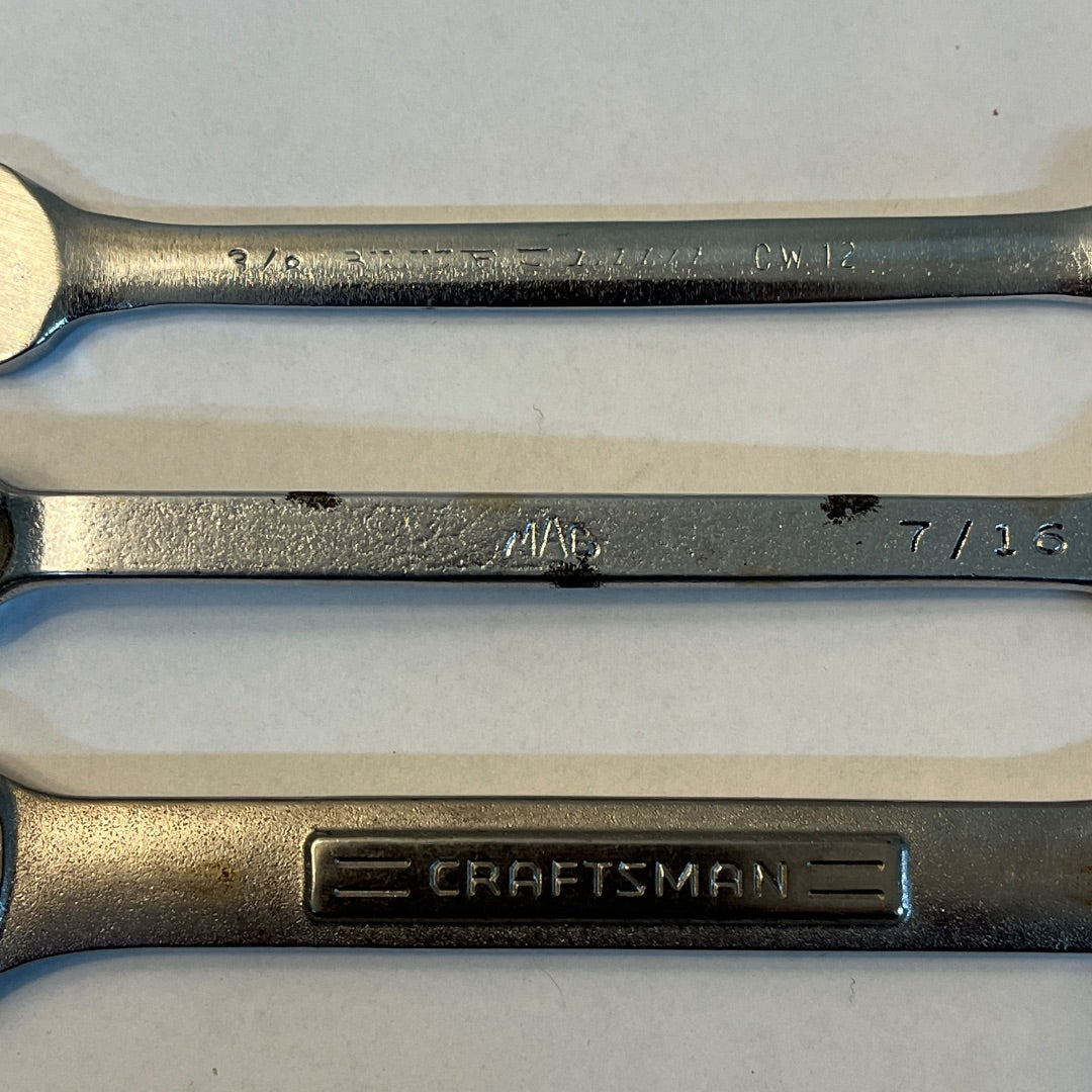 Mixed Set 3 Name Brand Wrenches