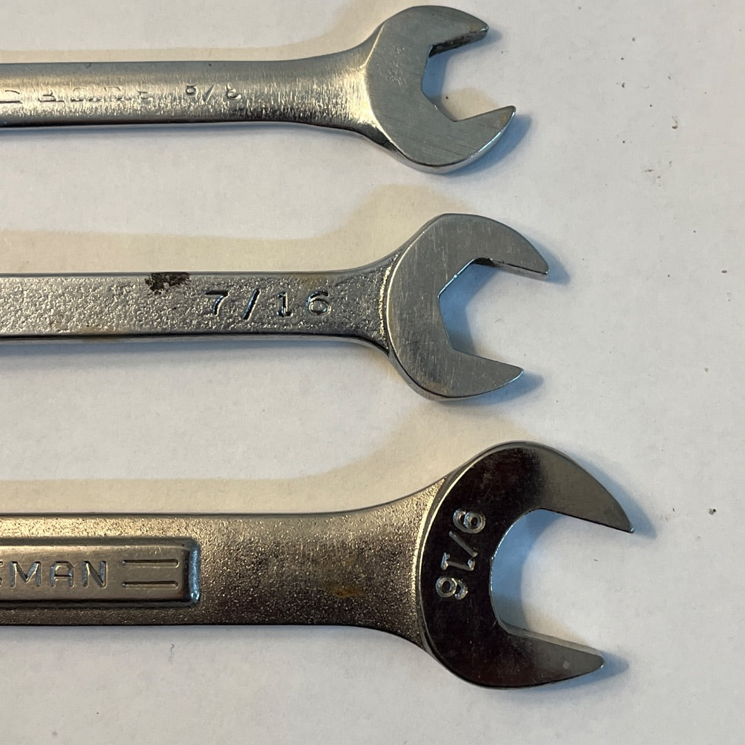 Mixed Set 3 Name Brand Wrenches