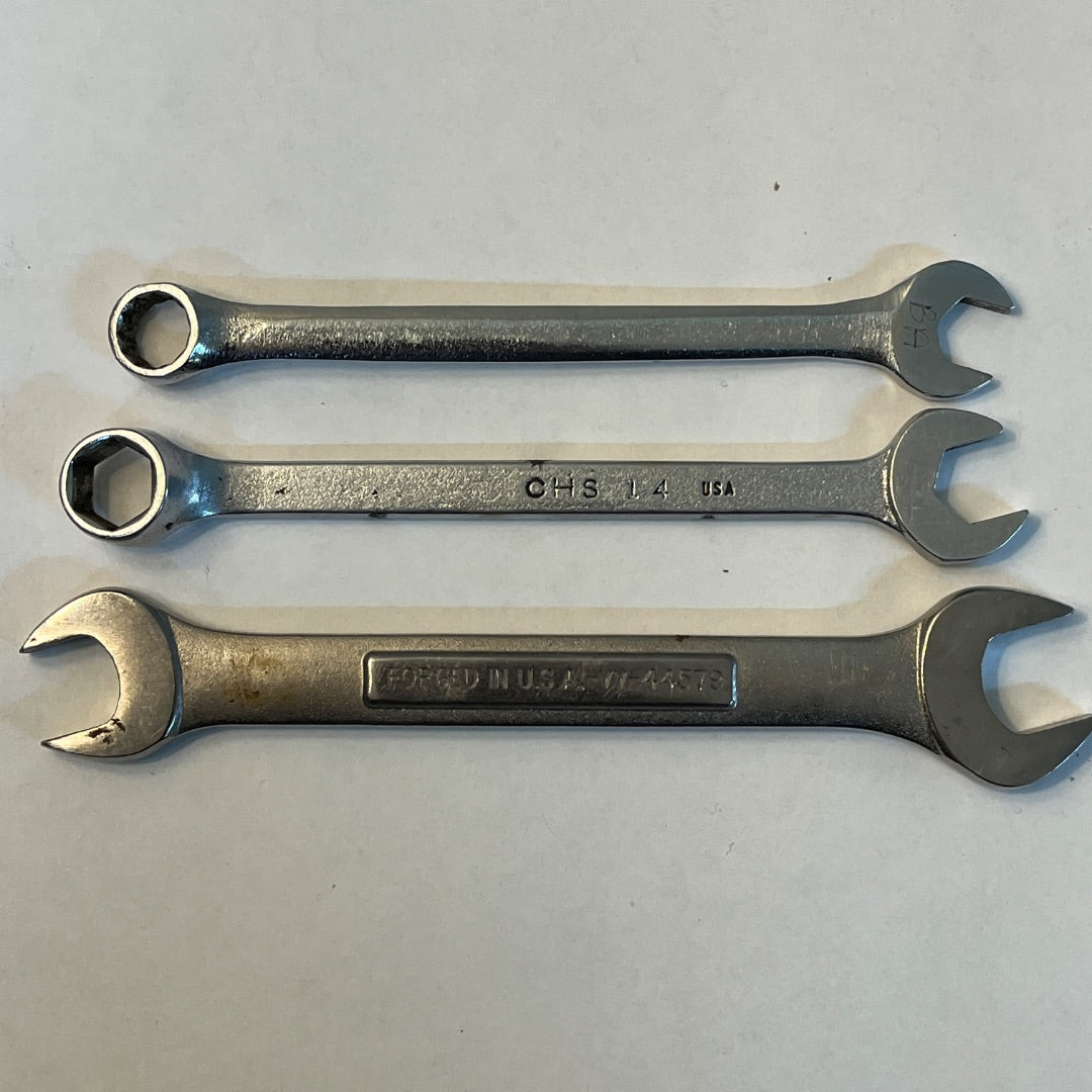 Mixed Set 3 Name Brand Wrenches
