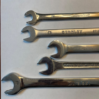 5 Mixed Name Brand Metric Wrenches