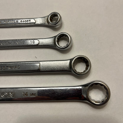 4 Metric Combination Wrenches: Tatools, Tekton, Westward, Evercraft