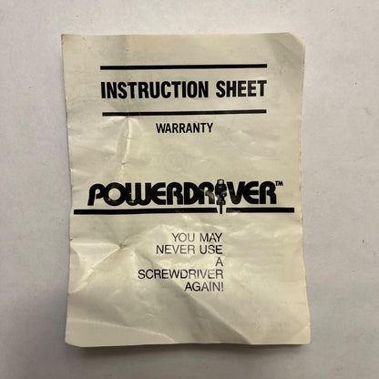 Powerdriver / Screwdriver