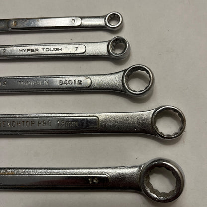 5 Metric Combination Wrenches - Mixed Brands
