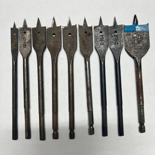9 Flat Drill Bits