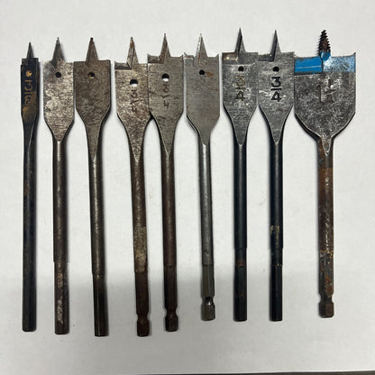 9 Flat Drill Bits