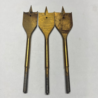 3 Flat Drill Bits