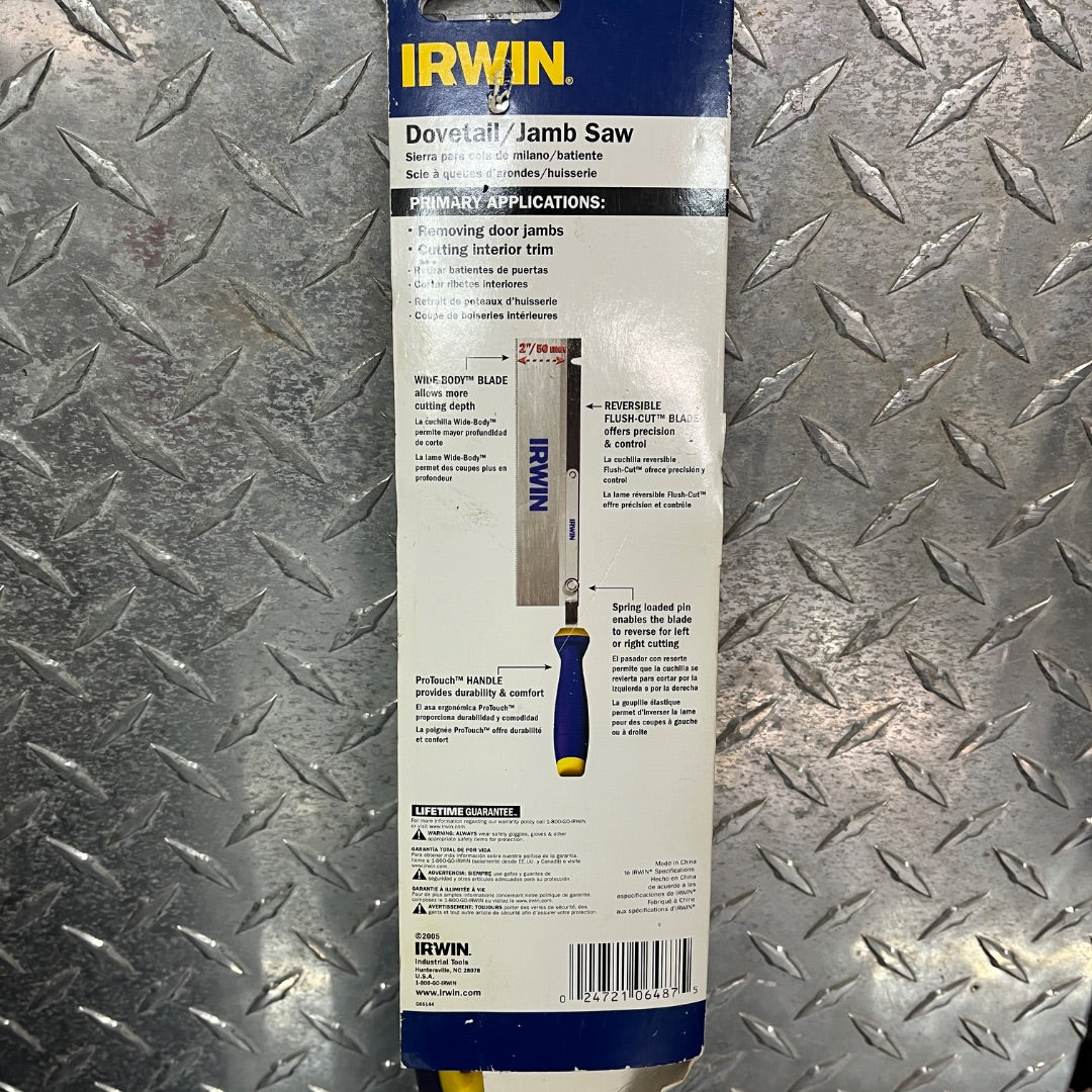Irwin Dovetail Jamb Saw – Precision Woodworking Saw for Fine Cuts