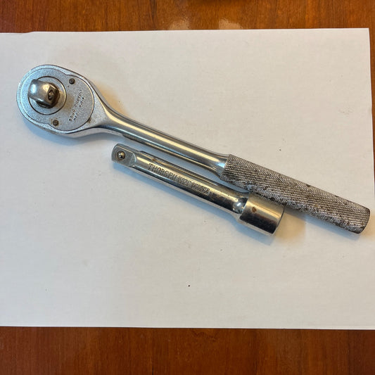 Proto 1/2" Ratchet Wrench and Thorsen 1/2" Extension: