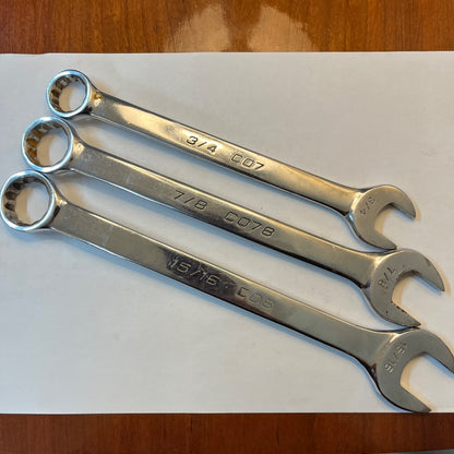 Great Neck 3-Piece Combination Wrench Set – 3/4", 7/8", and 15/16" Sizes