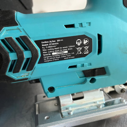 Duratech 20V Cordless Jig Saw Kit – Precision Cutting Power with Portable Convenience