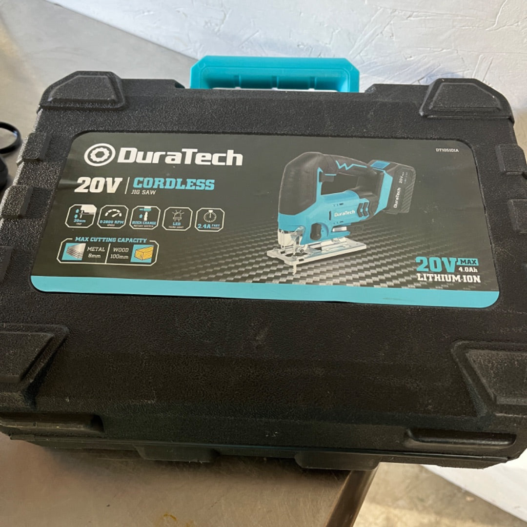 Duratech 20V Cordless Jig Saw Kit – Precision Cutting Power with Portable Convenience